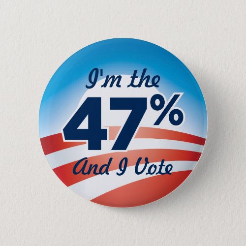 47 Percent Obama Button