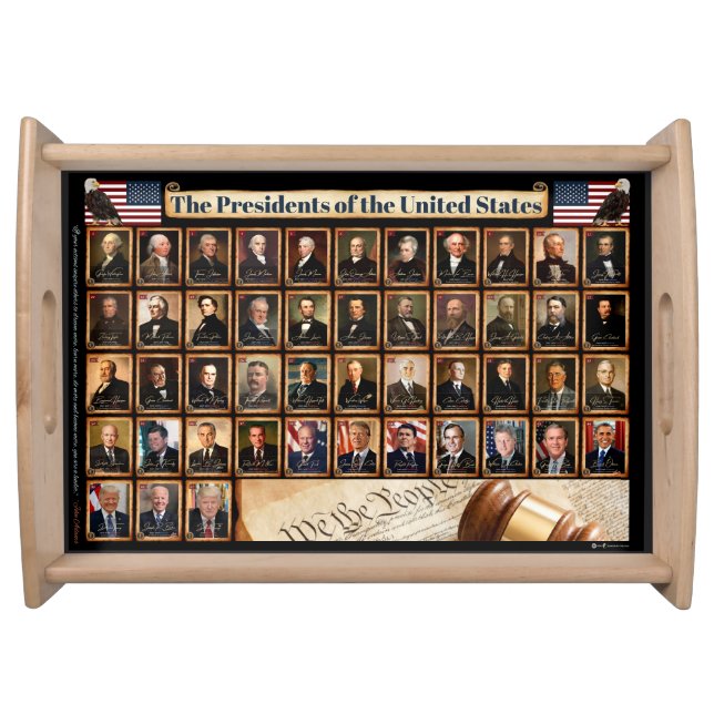 47 Presidents TV Tray Featuring Donald Trump (Front)