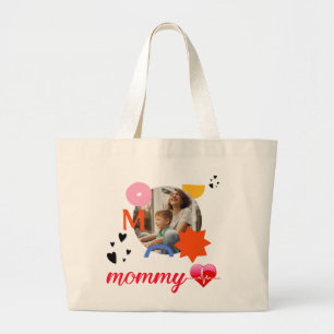 47.Proud mom,mothers day,mom,mommy,mom home gifts Large Tote Bag