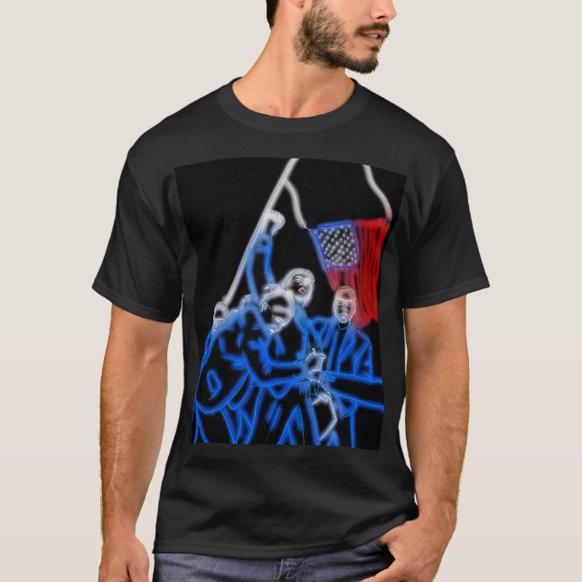 47 Survives in Neon (Version 2) T-Shirt (Front)