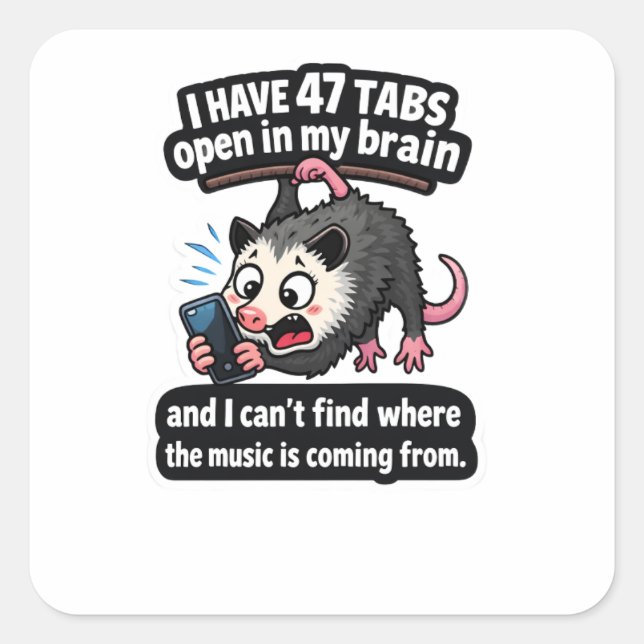 47 Tabs Possum Sticker (Front)