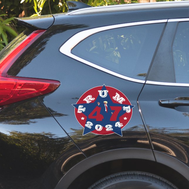 47 Trump 2024 Sticker (Car Side)