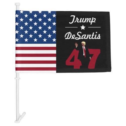 47 Trump Desantis 2024 Car Flag