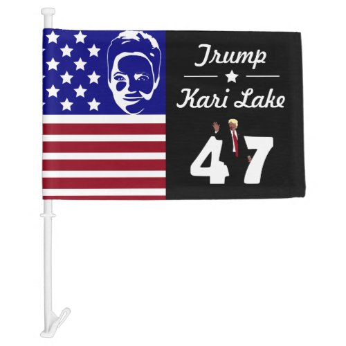 47 Trump Kari Lake 2024 Car Flag