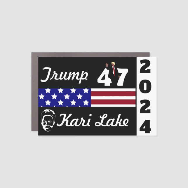 47 Trump Kari Lake 2024 Car Magnet (Front)