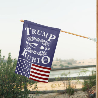 47 Trump Rubio 2024 House Flag