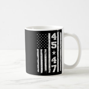 47 Trump Vintage Usa Flag 2024 President Election Coffee Mug