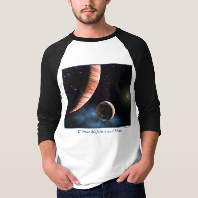 47 Ursae Majoris b and Moon T-Shirt (Front)