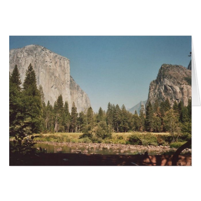 47. Valley View, Yosemite, California Card