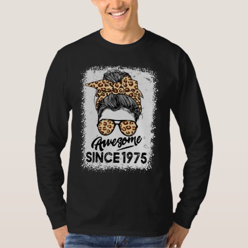 47 Year Old Awesome Since 1975 47th Birthday   For T_Shirt