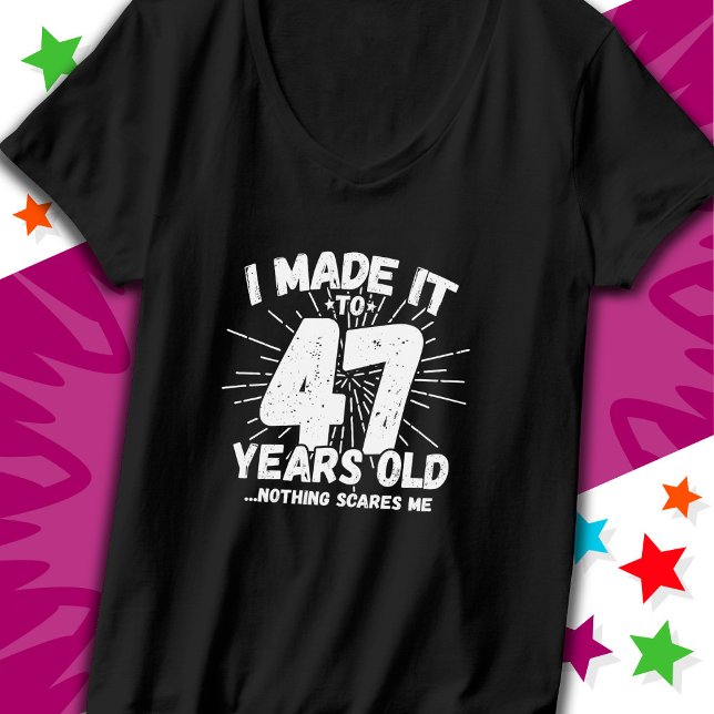 47 Year Old Sarcastic Meme Funny 47th Birthday T-Shirt (Creator Uploaded)