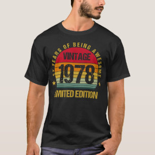 47 Years Old Forty-Seven 1978 47th Birthday T-Shirt