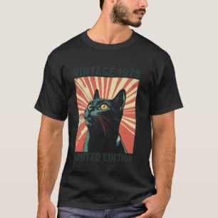 47 Years Old Gift Vintage 1978 Cat Lover 47th Birt T-Shirt