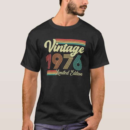 47 Years Old Vintage 1976 Born In 1976 47th T_Shirt