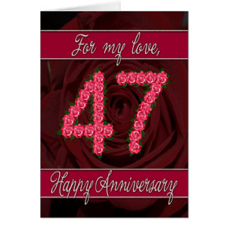 47th Wedding Anniversary Cards | Zazzle