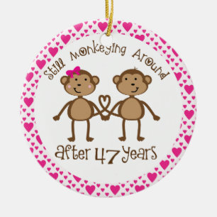 47th Anniversary Gift Ornament
