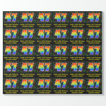 [ Thumbnail: 47th Birthday: Colorful Music Symbols, Rainbow 47 Wrapping Paper ]