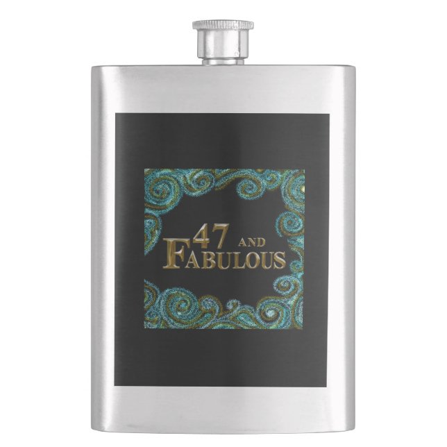 47th Birthday  Flask (Front)