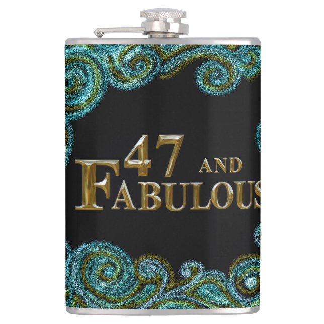47th Birthday  Flask (Front)