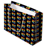 [ Thumbnail: 47th Birthday: Fun Rainbow Event Number 47 Pattern Gift Bag ]