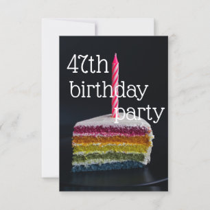 47th birthday invitation