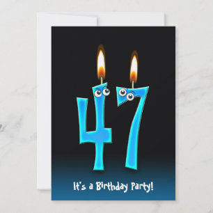 47th Birthday Party Invite