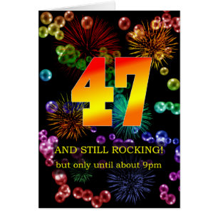 47th Birthday Still Rocking Cards