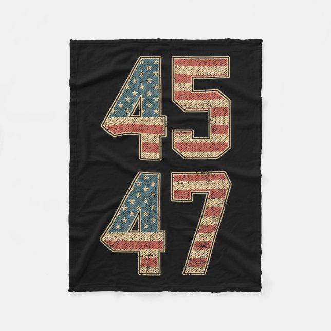 47th President 45 47  Fleece Blanket (Front)