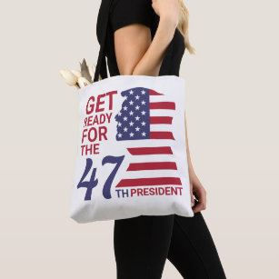 47th President, American Trump Flag Tote Bag