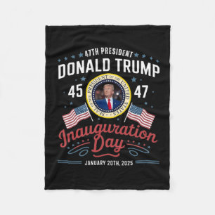 47th President Donald Trump Inauguration Day 2025 Fleece Blanket