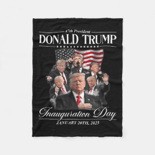47th President Donald Trump Inauguration Day Jan 2 Fleece Blanket