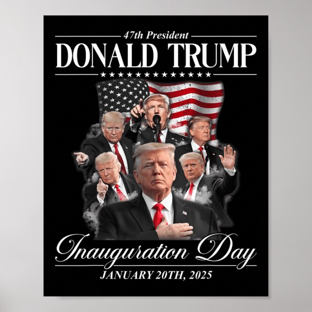 47th President Donald Trump Inauguration Day Jan 2 Poster (Front)