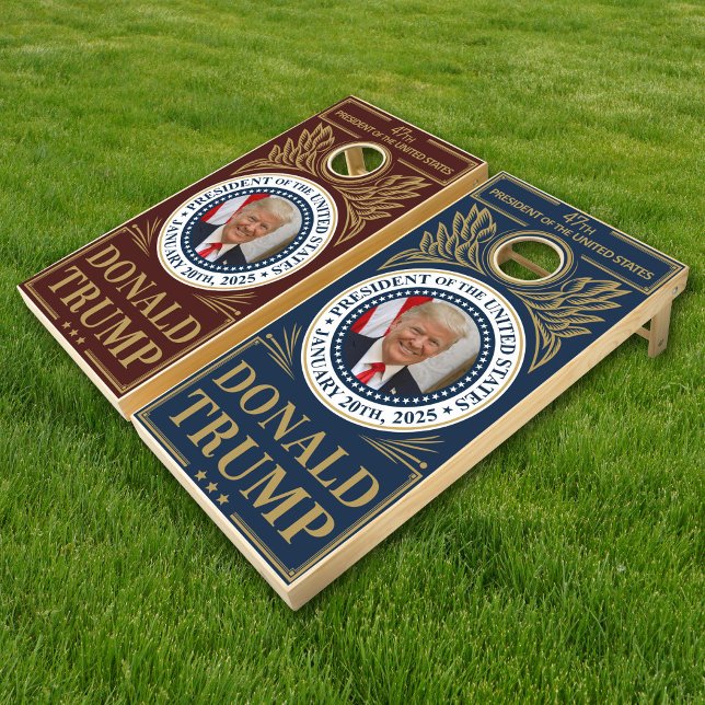 47th President Donald Trump Seal Inauguration Day Cornhole Set (Creator Uploaded)
