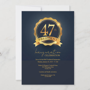 47th President of the USA Inauguration Party Invitation