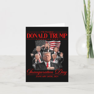 47th President United State Inauguration Trump 202 Card