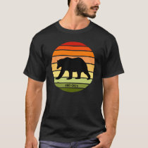480 Otis Bear Silhouette on Gradient Sun (Reverse) T-Shirt