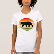 480 Otis Bear Silhouette on Gradient Sun (White) T-Shirt