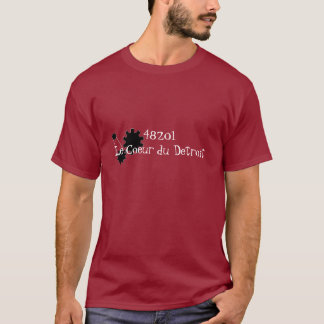 48201Le Coeur du Detroit with gear logo T-Shirt