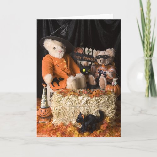 4820 Halloween Teddy Bears Greeting Card