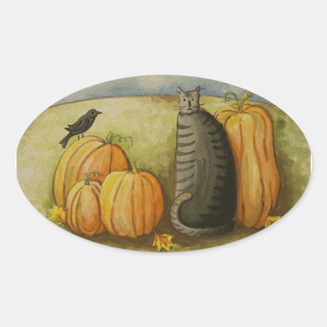 4874 Harvest Cat Stickers (Front)