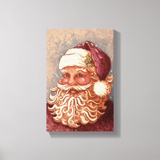 4884 Santa Claus Christmas Canvas Print (Front)