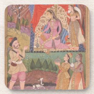 48.6/2 folio 138 Farhad recounts his adventures to Drink Coaster