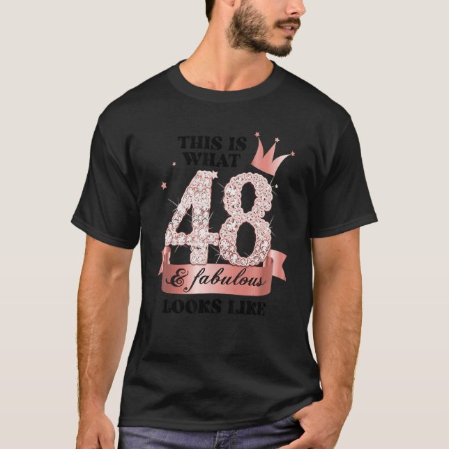 48 & Fabulous I Rose And White Party Group Candid  T-Shirt (Front)