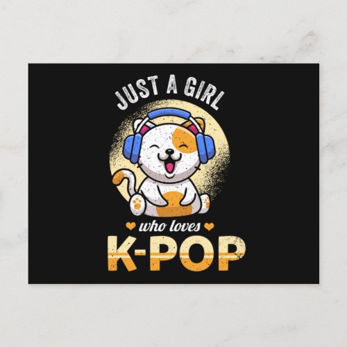 48Just A Girl Who Loves KPop Invitation Postcard