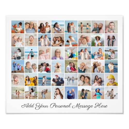48 Photo Collage Add A Greeting Photo Enlargement