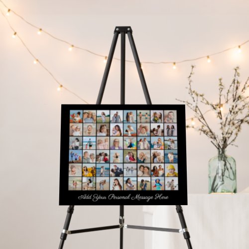 48 Photo Collage Add Your Greeting Editable Color Foam Board