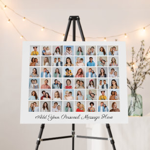 48 Photo Collage Add Your Own Greeting Foam Board