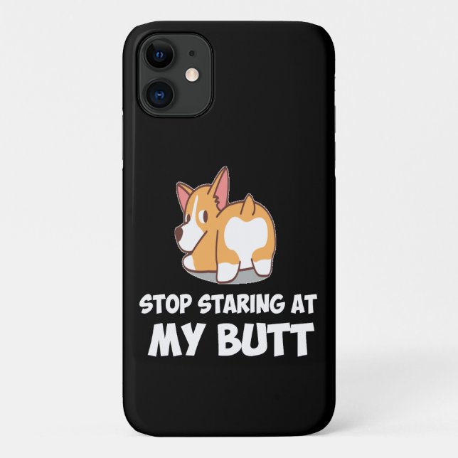 48 Stop Starting At My Butt Case-Mate iPhone Case (Back)
