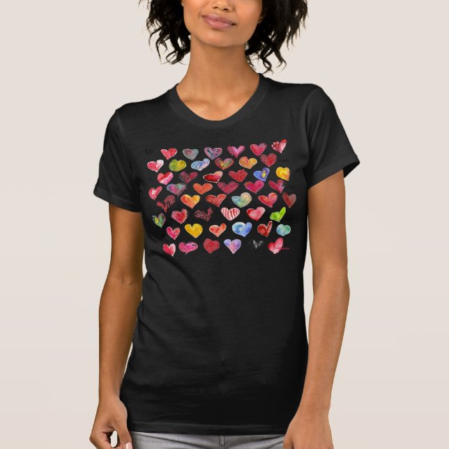 48 Valentines Day Hearts t-shirt/ Apparel T-Shirt (Front)