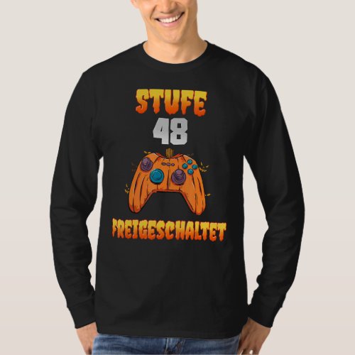 48 Year Old 48th Birthday Level 48 Unlocked Video  T_Shirt